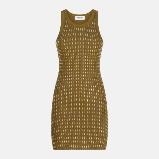 25FW 디 아티코 숏 원피스 251WCW00206JJJ051T Green