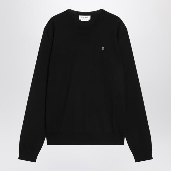 25FW 알렉산더 맥퀸 긴팔 티셔츠 839686Q1BEC Black