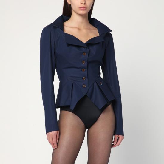  비비안웨스트우드 긴팔 티셔츠 15010061W009Q Blue