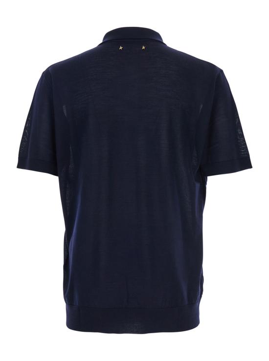 25FW 골든구스 폴로 티셔츠 GMP01412P00104150501 Blu - GOLDEN GOOSE
