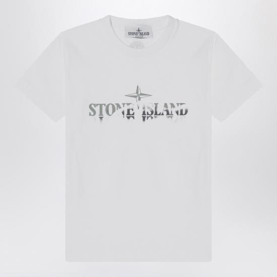 25SS [키즈] 스톤 아일랜드 반팔 티셔츠 2100010 BS0150 White