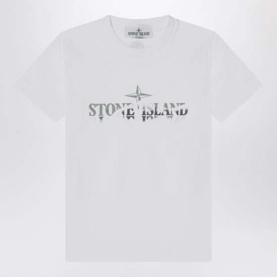  [키즈] 스톤 아일랜드 셔츠 2100010 BS0150 White