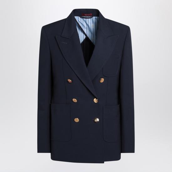 25SS 구찌 더블 브레스트 코튼 자켓 818203Z7AJZ Blue