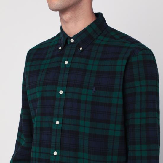 25FW 폴로 랄프로렌 커스텀 핏 체크 셔츠 710922273003CO Blue - POLO RALPH LAUREN