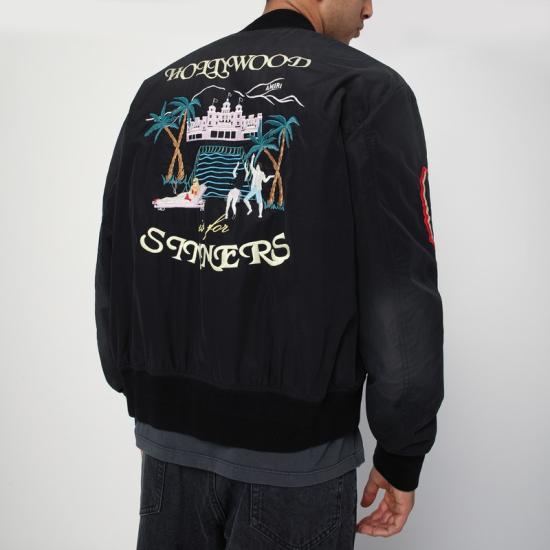  아미리 봄버 자켓 AMOUBB1051NY Black - AMIRI
