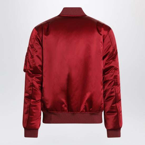 25FW 구찌 자수 봄버 자켓 823418ZAADM Burgundy - GUCCI