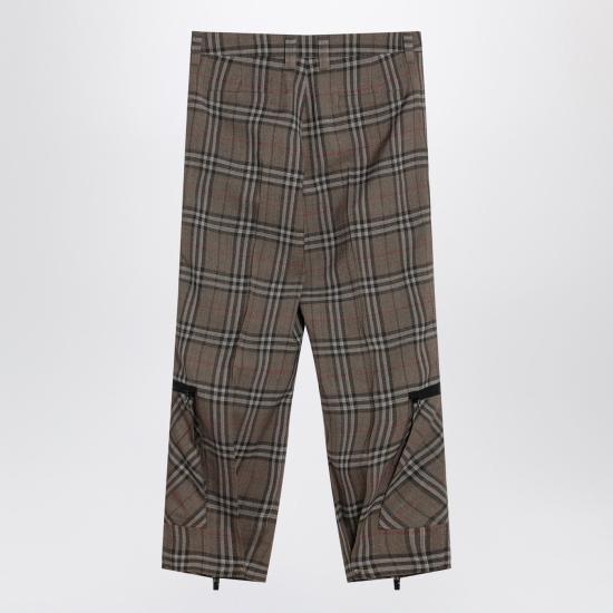 25SS 버버리 코튼 캔버스 워크웨어 팬츠 8108349165277 Brown - BURBERRY