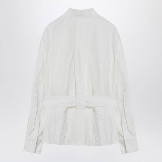 25SS 살바토레 페라가모 긴팔 티셔츠 0783913CO White - SALVATORE FERRAGAMO