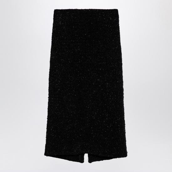  발렌시아가 미디 스커트 793601T3328 Black