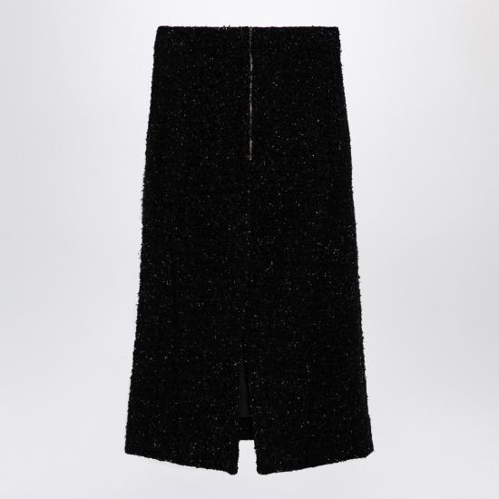  발렌시아가 미디 스커트 793601T3328 Black - BALENCIAGA