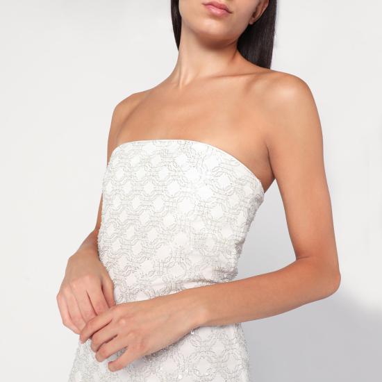 25FW 로테이트 바이 크리스텐슨 롱 원피스 114179857PL White - ROTATE BY BIRGERCHRISTENSEN