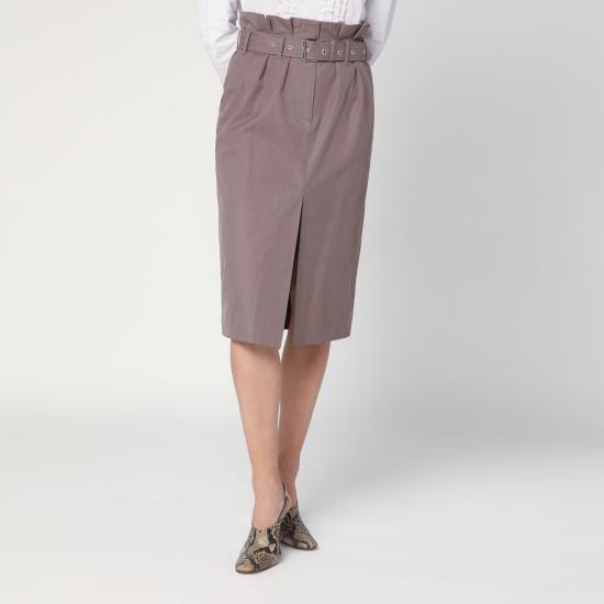 25SS 드리스 반 노튼 미디 스커트 108101149 Beige
