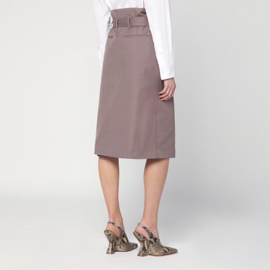  드리스 반 노튼 미디 스커트 108101149 Beige - DRIES VAN NOTEN