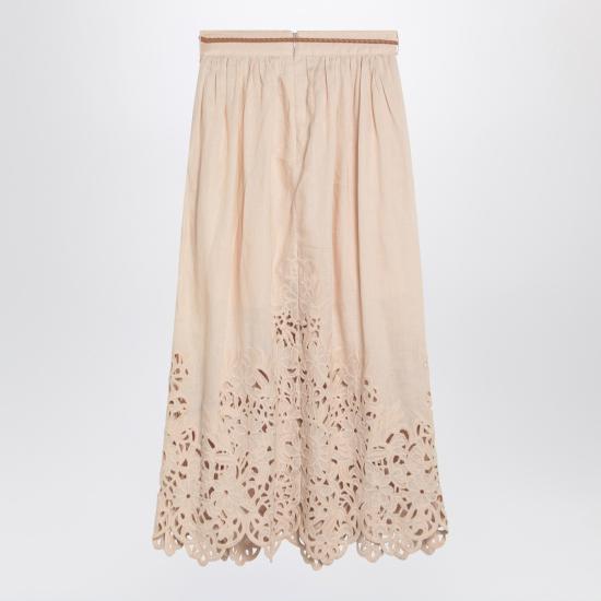 25SS 짐머만 롱 스커트 1745SRS251LI Beige - ZIMMERMANN
