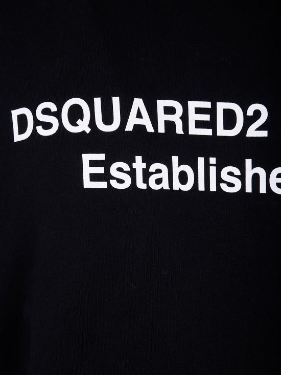25FW 디스퀘어드2 후드 티셔츠 S74GU0897 S25516 900 BLACK - DSQUARED2