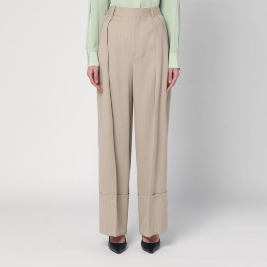 25SS 빅토리아 베컴 스트레이트 팬츠 1125WTR006059AWO Beige
