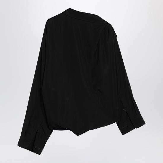 25FW 발렌시아가 원숄더 셔츠 839287TRO37 Black - BALENCIAGA