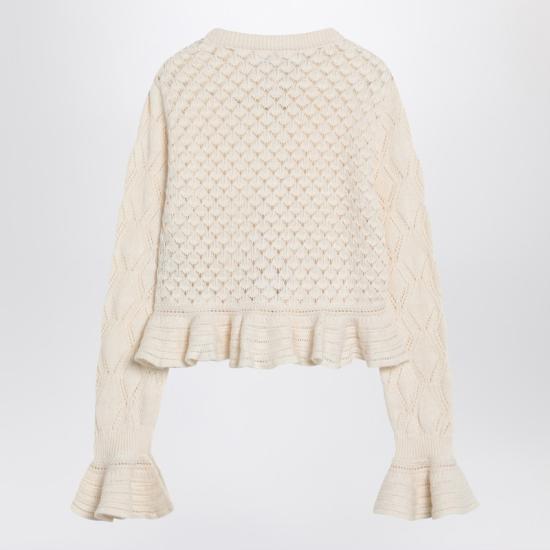  끌로에 긴팔 티셔츠 CH25AMC01590 White - CHLOE