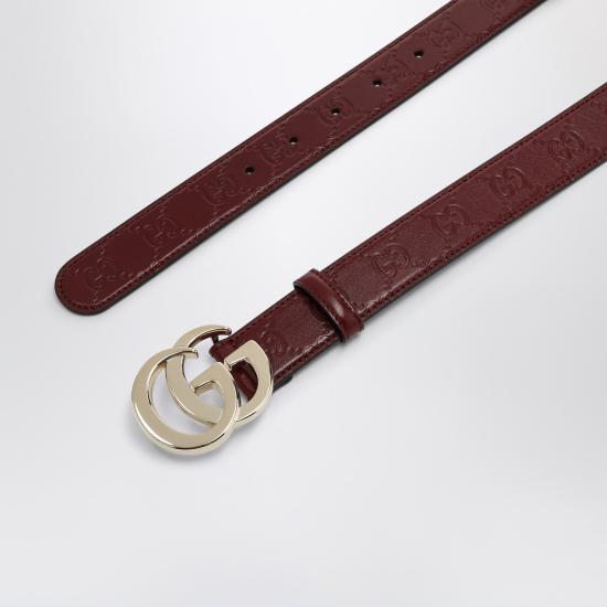  구찌 레귤러 벨트 802949AAD5L Red - GUCCI