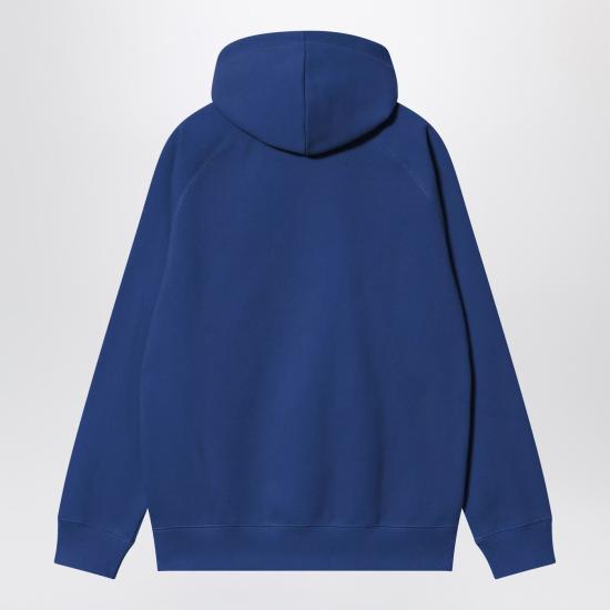 25FW 칼하트 WIP 체이스 후드 티셔츠 I033661CO Blue - CARHARTT WIP