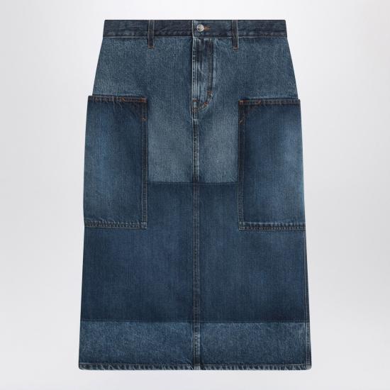 25SS 구찌 데님 스커트 814506XDC7X Blue