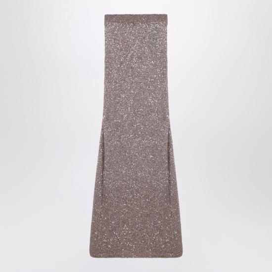  발렌시아가 롱 스커트 813119T7196 Brown