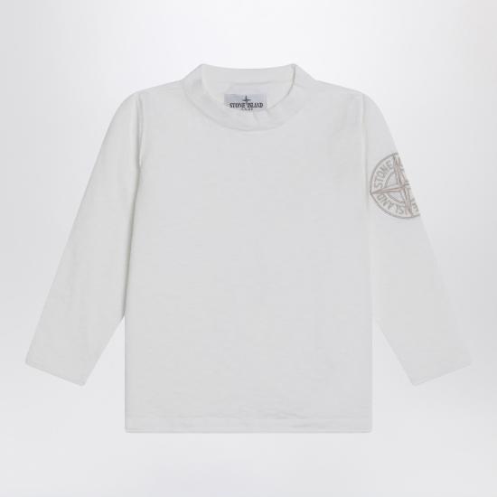 25SS [키즈] 스톤 아일랜드 긴팔 티셔츠 5100012 CS00B0 White