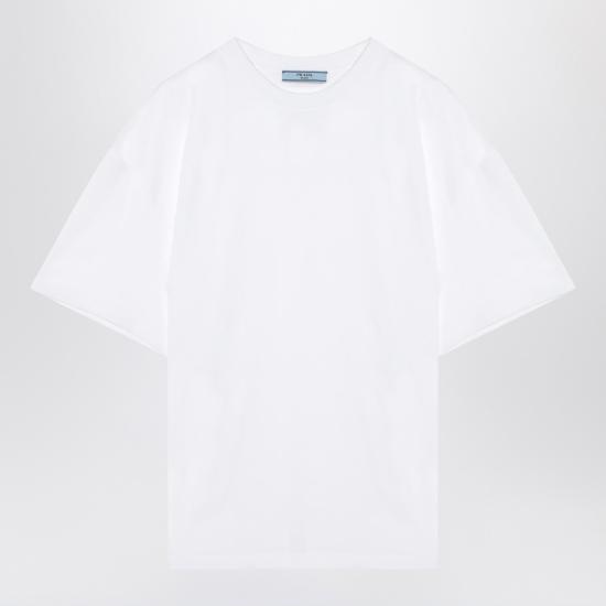 25SS 프라다 반팔 티셔츠 3556BOOO11CD White