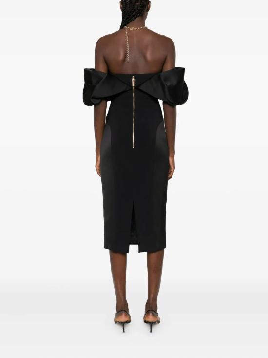 25FW 엘리자베타프랜치 미디 원피스 AB71456E2 110 NERO - ELISABETTA FRANCHI