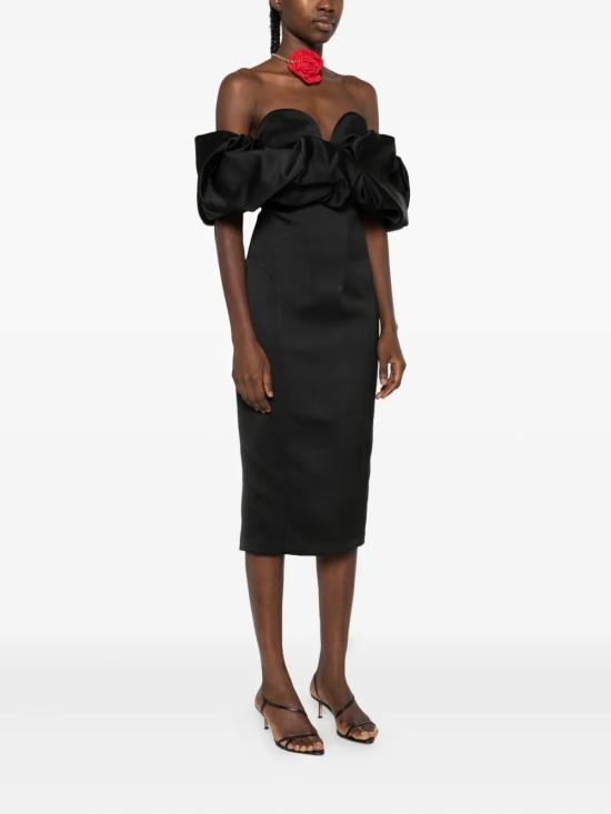 25FW 엘리자베타프랜치 미디 원피스 AB71456E2 110 NERO - ELISABETTA FRANCHI