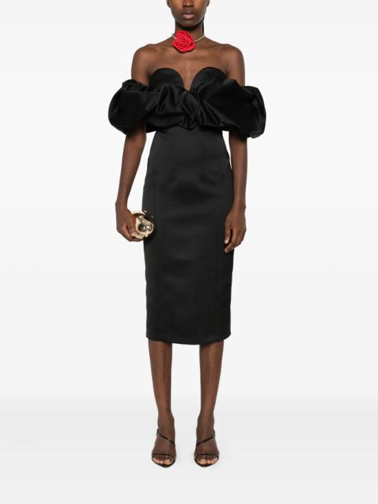 25FW 엘리자베타프랜치 미디 원피스 AB71456E2 110 NERO - ELISABETTA FRANCHI