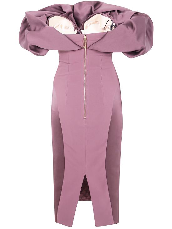 25FW 엘리자베타프랜치 롱 원피스 AB71456E2 EA4 MERLOT - ELISABETTA FRANCHI