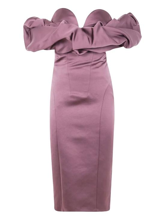 25FW 엘리자베타프랜치 롱 원피스 AB71456E2 EA4 MERLOT - ELISABETTA FRANCHI