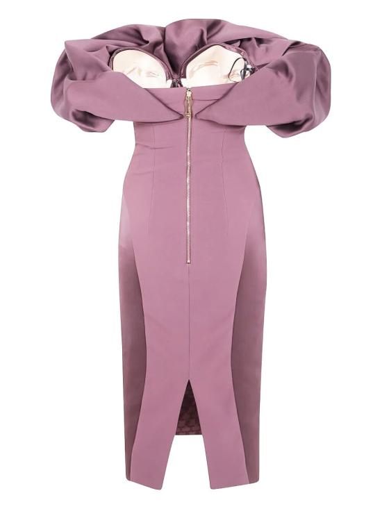 25FW 엘리자베타프랜치 롱 원피스 AB71456E2 EA4 MERLOT - ELISABETTA FRANCHI