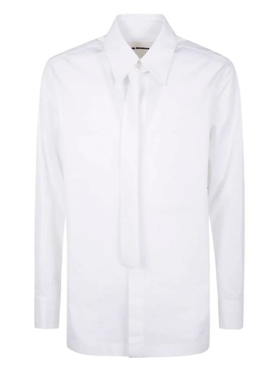 25FW 질샌더 긴팔 셔츠 J22DL0321 J45002 100 OPTIC WHITE - JIL SANDER