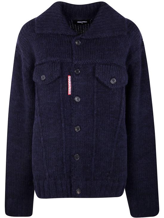 25FW 디스퀘어드2 데님 자켓 S74HA1538 D13143 477 NAVY BLUE - DSQUARED2