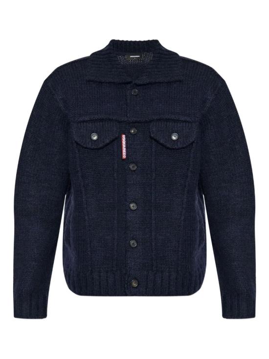 25FW 디스퀘어드2 데님 자켓 S74HA1538 D13143 477 NAVY BLUE