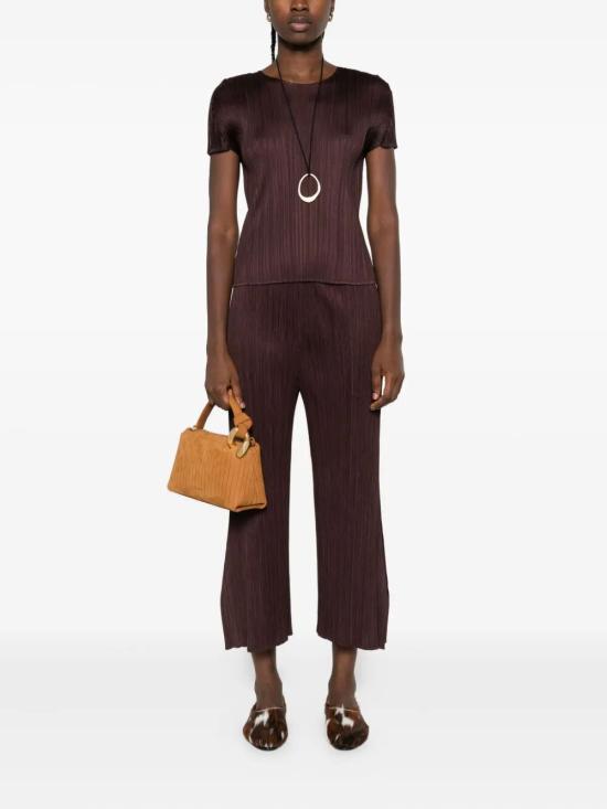 25FW 플리츠플리즈 플레어 팬츠 PP58JF114 47 DARK BROWN - PLEATS PLEASE