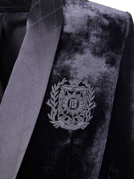 25FW 발망 수트 자켓 FH1SI845MH52 EAP BLACK BLACK - BALMAIN