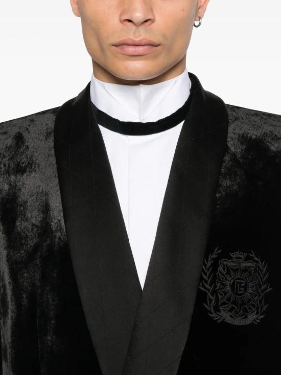 25FW 발망 수트 자켓 FH1SI845MH52 EAP BLACK BLACK - BALMAIN