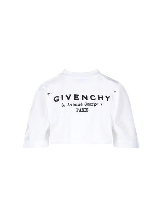 25FW 지방시 반팔 티셔츠 BW70FKP75N 100 White - GIVENCHY