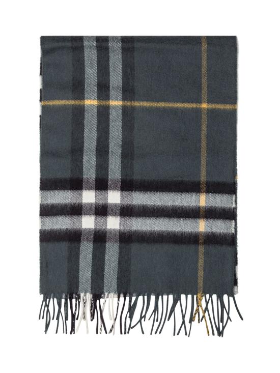 25FW 버버리 프린지 엠브로이더드 캐시미어 머플러 8094653 A9545 DARK FERN GRE