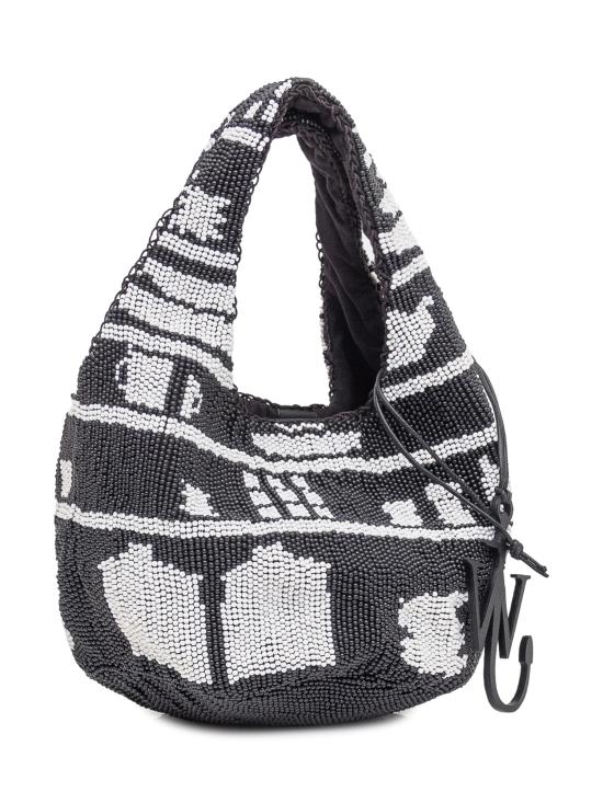 25FW JW앤더슨 토트백 HB0744FA0470 901 BLACK WHITE - JW ANDERSON