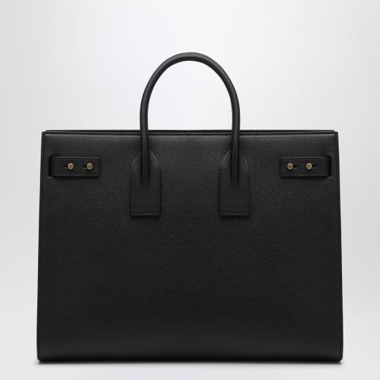 25FW 생로랑 삭 드 주르 씬 라지 백 그레인 레더 631526DTI0W Black - SAINT LAURENT