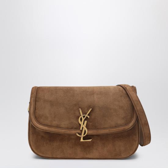 25FW 생로랑 스웨이드 솔페리노 스몰백 8323301U80W Brown