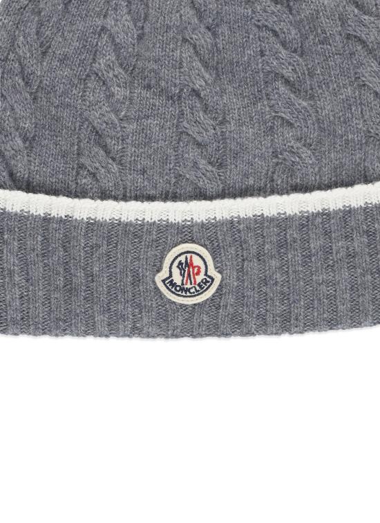 25FW [키즈] 몽클레어 모자 954 3B00006 M1241988 Grey - MONCLER