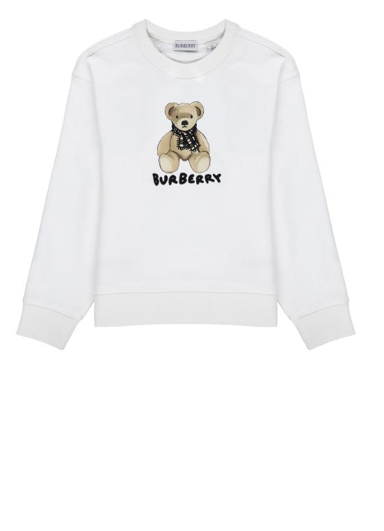 25FW [키즈] 버버리 니트/스웻셔츠 8108468 KG5 MATHEW TEDDY SITA1464 White