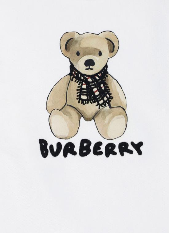 25FW [키즈] 버버리 니트/스웻셔츠 8108468 KG5 MATHEW TEDDY SITA1464 White - BURBERRY