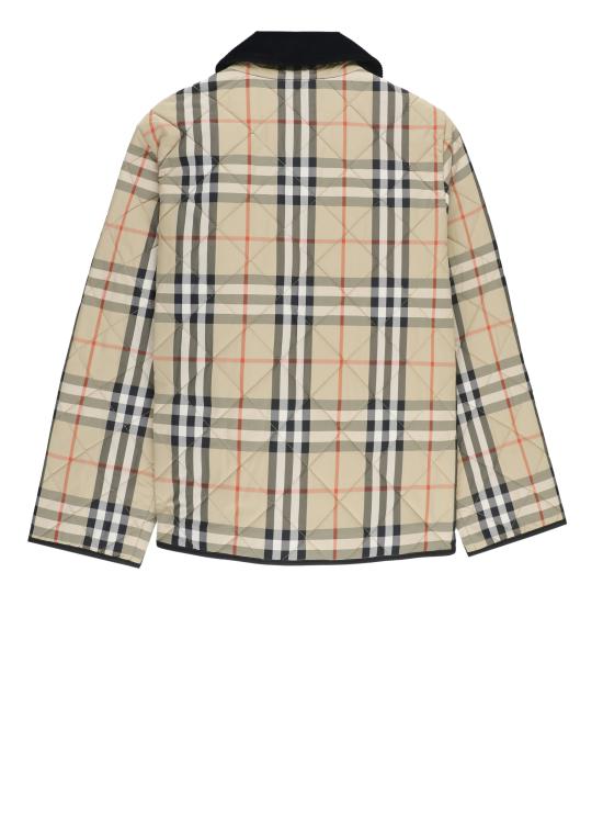 25FW [키즈] 버버리 캐주얼 자켓 8108500 KB6 MILO CHECKB9368 Beige - BURBERRY