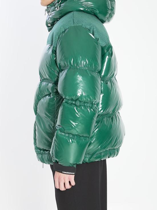 25FW 카사블랑카 숏패딩 9738235 MPF25OT19701 GREEN - CASABLANCA